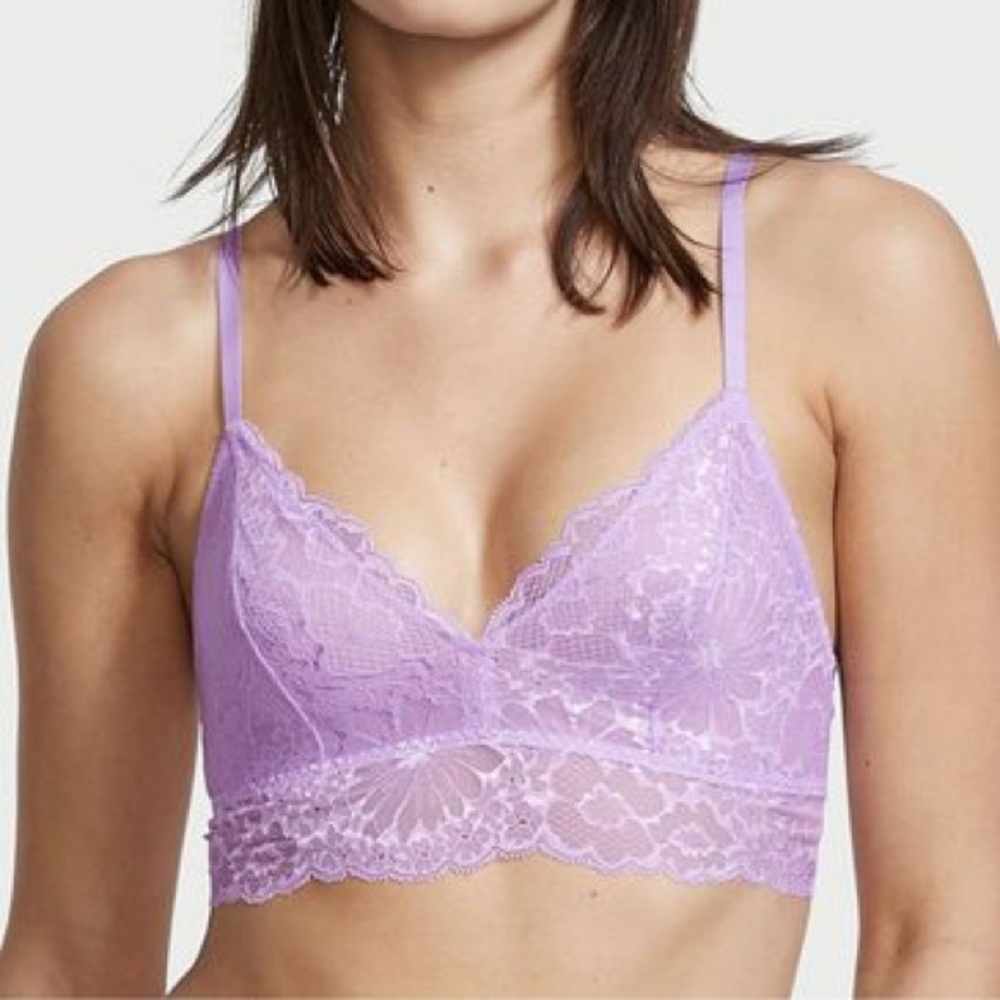 Victoria’s Secret Lacie Floral Bralette Unicorn Purple Ultra